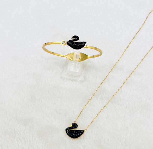 Swan-Bangle-Pendant Combo